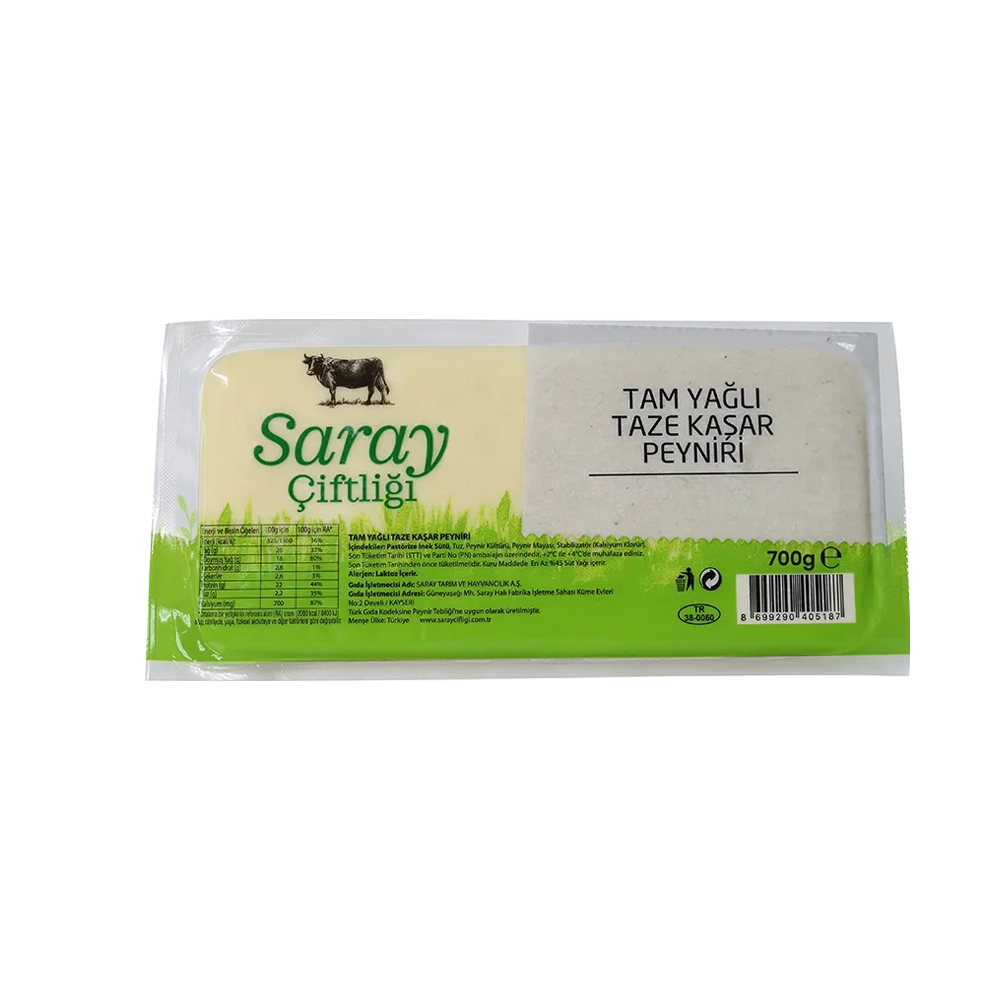 Tam Yağlı Kaşar Peyniri 700 gr